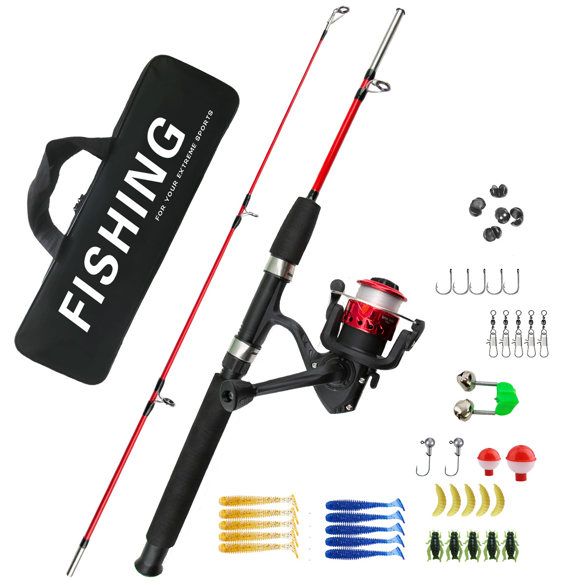 2 Sections Ice Fishing Rod Com - Ice Fishing Reel incelemesi ve fiyatı