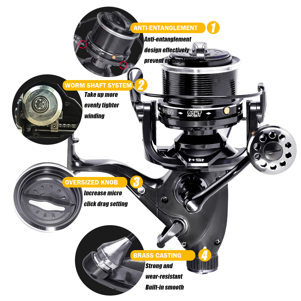 New Carp Fishing Reel Spinning - Reel Drag Knob incelemesi ve fiyatı