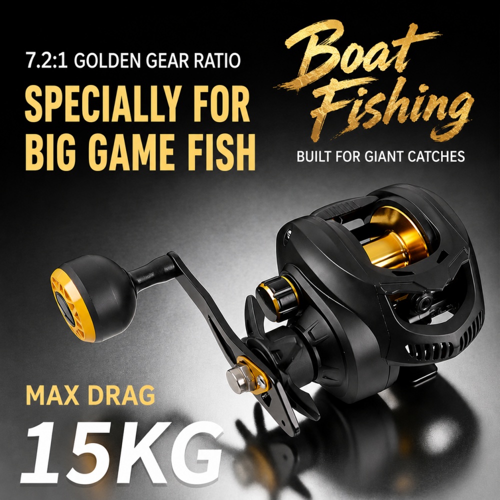 7.2:1 Heavy Duty Baitcasting R - Trolling Reel incelemesi ve fiyatı