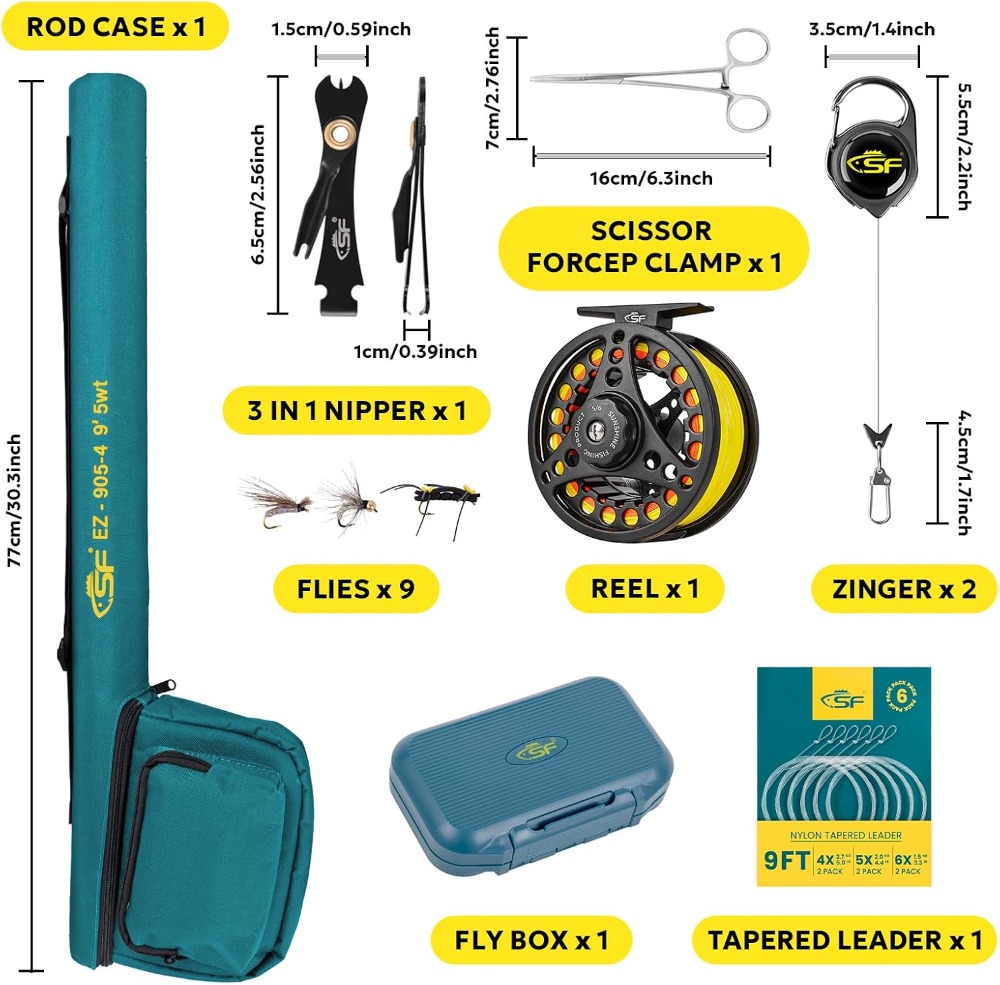 Fly Fishing Rod Combo Starter  - Fly Reel incelemesi ve fiyatı