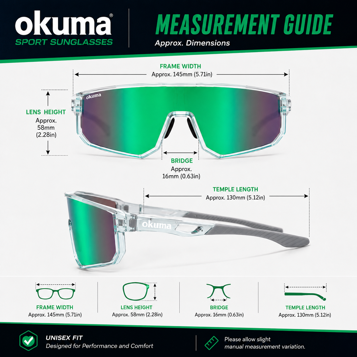 OKUMA UV400 Sports Eyewear Men - Surf Reel incelemesi ve fiyatı