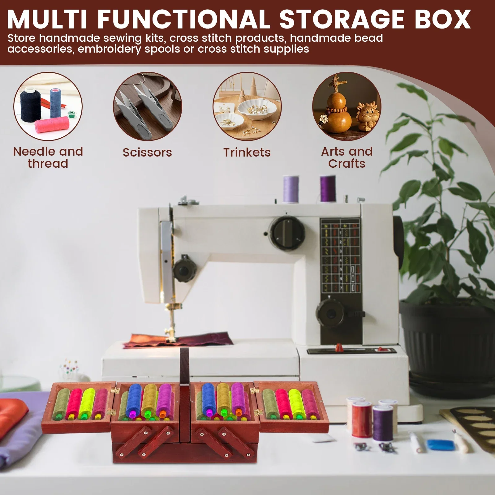 Expandable Sewing Thread Box W - Reel Handle incelemesi ve fiyatı