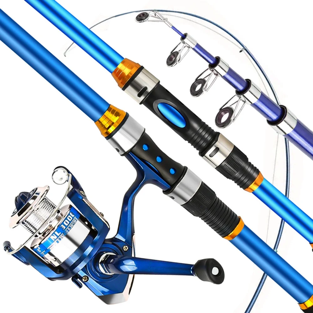 2.1-3.6M Telescopic Glass Fibe - Spincast Reel incelemesi ve fiyatı