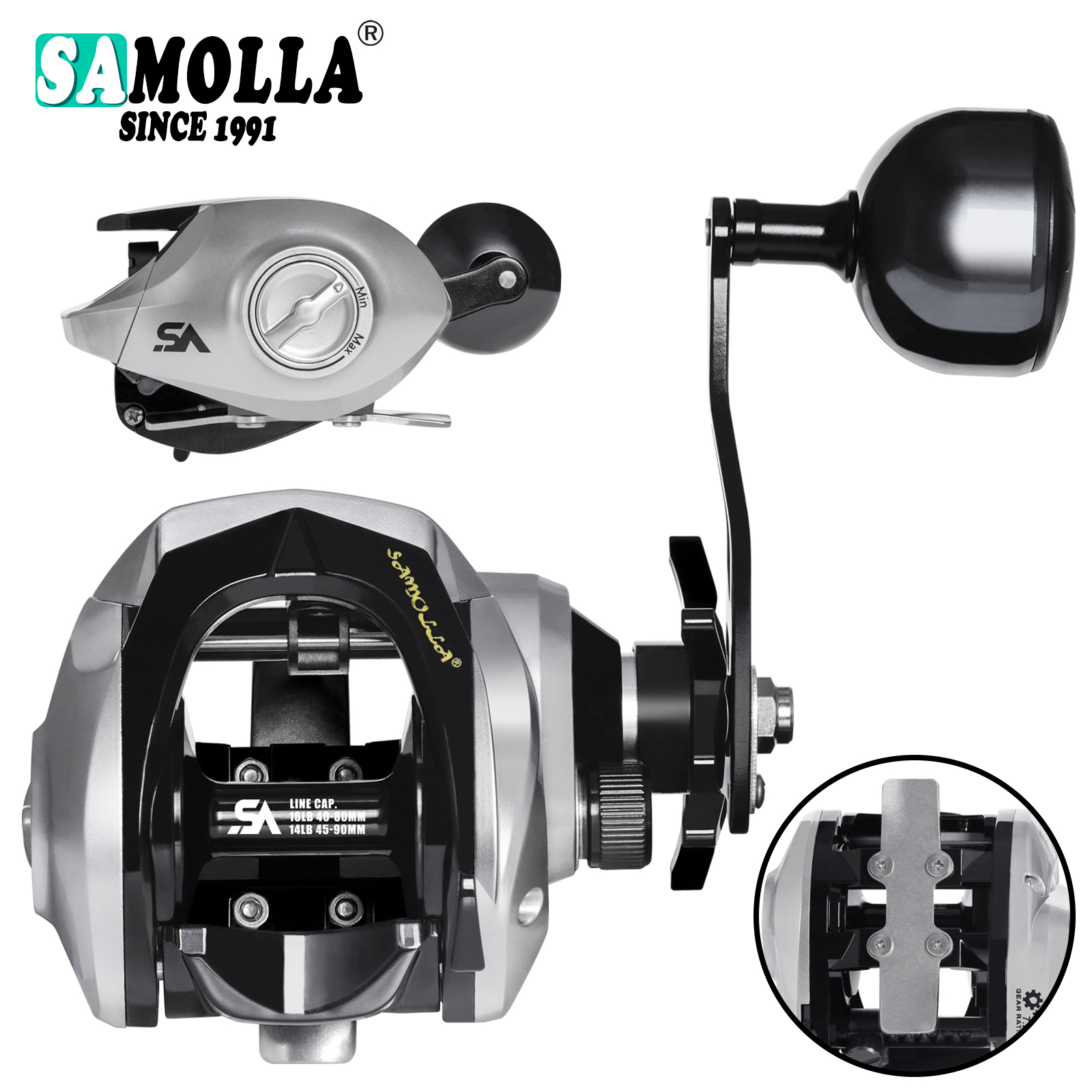 SAMOLLA Large New Baitcasting  - Ice Fishing Reel incelemesi ve fiyatı