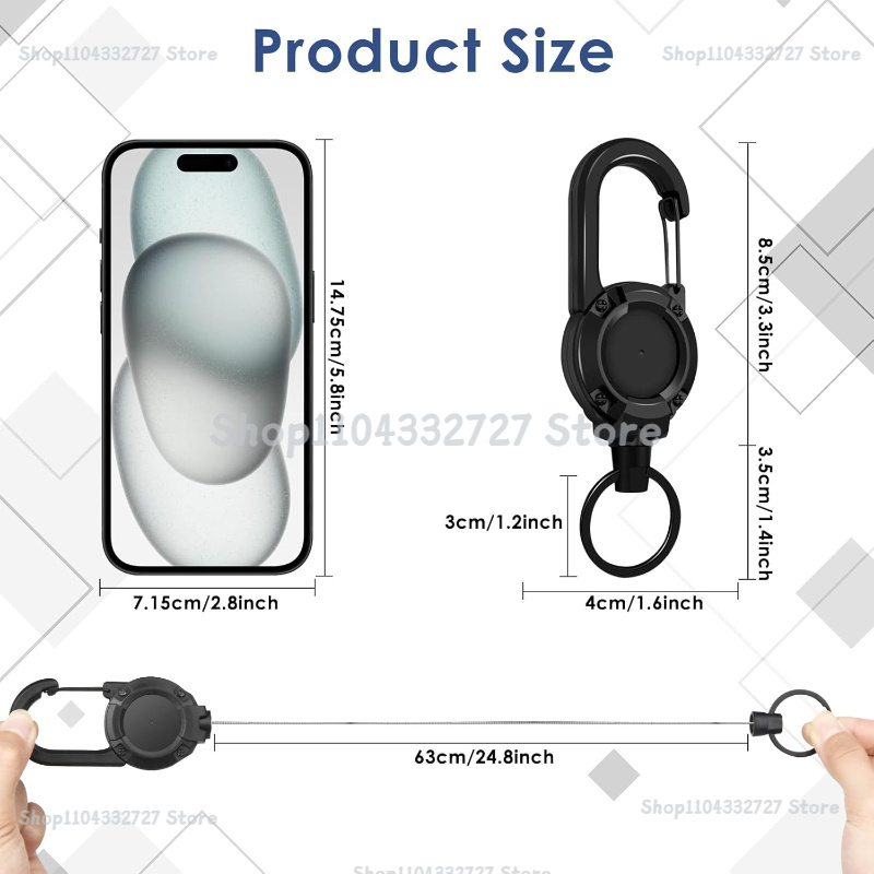 1/2/4pcs Extendable Retractabl - Reel Bag incelemesi ve fiyatı